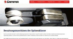 Desktop Screenshot of gamma-besaitungsmaschinen.de