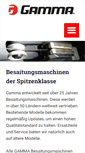 Mobile Screenshot of gamma-besaitungsmaschinen.de