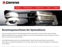 Tablet Screenshot of gamma-besaitungsmaschinen.de